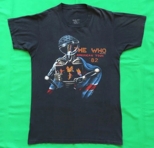 The Who Vintage T Shirt American Tour Rock Band Concert 1980s vintage concert t-shirt, vintage, single stitch, B+ condition