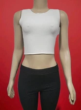 House of Harlow 1960 Beda Top in Ivory Bohemian Size M Cropped #C