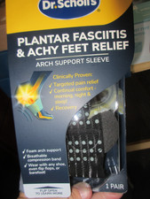 Dr. Scholl's  Plantar Fasciitis  Achy Feet Relief Arch Support Sleeve, Black
