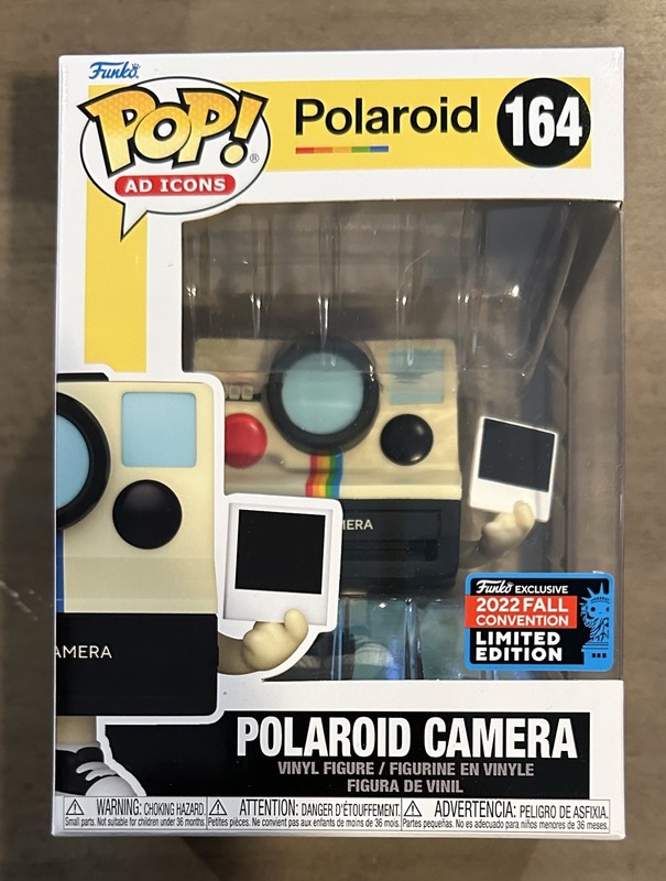 Funko Pop! Polaroid Camera 164 Ad Icons 2022 Fall Convention Limited Ed Figure