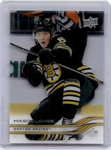 Mason Lohrei Clear Cut #259 2025-26 Upper Deck Boston Bruins