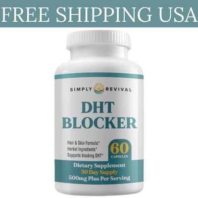 #ad Simply Revival DHT Blocker Promote Healthy Hair Growth 60 Capsules $18.99