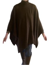 Ralph Lauren Cape/ Poncho 100% Kaschmir schokobraun