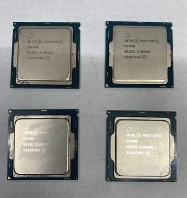 LOT Of 4 X Mixed CPU Intel Pentium G4400 G4500 Processor