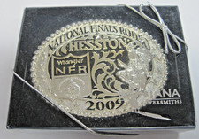 Hesston Gold  Silver 2009 NFR Cowboy Rodeo Adult Buckle New Montana Silversmith