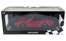 MINICHAMPS 1/18 Porsche 911 Carrera 4 GTS Cabriolet 2020 Red New