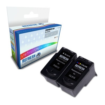 Refresh Patronen Full Set Pack 1xPG-512/1xCL-513 Tinte kompatibel mit Canon
