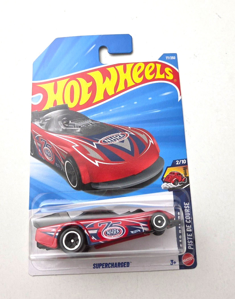 Hot Wheels Supercharged Red #77 77/250 - 2026 Drag Racers