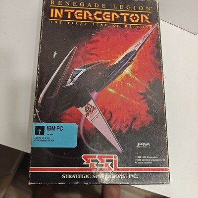 Renegade Legion Interceptor The First Line of Defense FASA SSI IBM PC 1990
