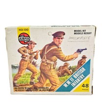 Airfix HO/OO WWII British Infantry Modellbausatz UNVOLLSTÄNDIG 48 Teile 01703 Originalverpackt.