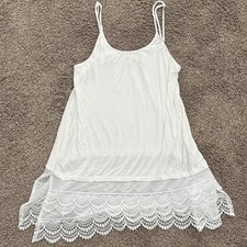 Rhonda Shear Women s Lace Hem Camisole Slip T...