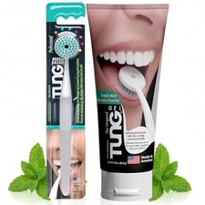 Tongue Cleaning Kit Brush Oral Gel for Bad Breath Fresh Breath Care