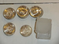 ROLL of 20 1964 BU Silver JFK Half Dollars in Plastic tube Estate sale Unc