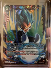 Rush Attack SSB Vegeta SR Gold Foil BT18-005 M PF DBZS Dawn Of Z Legends
