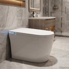 Smart Toilet with Bidet Elongated Heated Seat Auto/Manual Seat and Lid