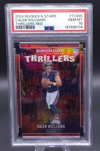 2024 Caleb Williams RC Rookies & Stars Thrillers-Red /99 PSA 10 Chicago Bears