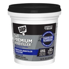 DAP Premium Wood Filler, White, 16 oz 7079800550 16 oz, White