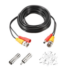 BNC Video Power Cable,3M/10Ft All-In-One Security Camera Wire Cord DC Extension