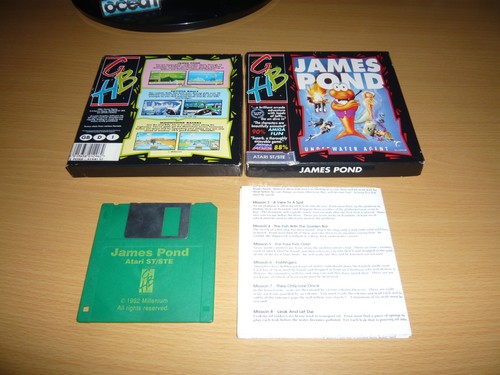 *****ATARI ST/STE GAME JAMES POND AGENT SOUS-MARIN PAR GBH***** - Photo 1/13