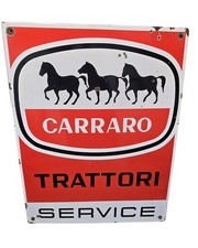 Carraro Tractors Enamel Table Sign