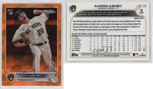 2022 Topps Chrome Sapphire Edition Orange /25 Aaron Ashby #78 Rookie RC