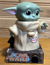 The Mandalorian Star Wars Baby Yoda Grogu dispenser caramelle parlante Disney nuovo con etichette
