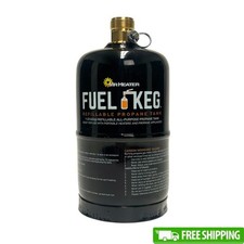 Refillable 1 lb Propane Tank Fuel Keg Portable Empty Eco-Friendly Outdoor Use