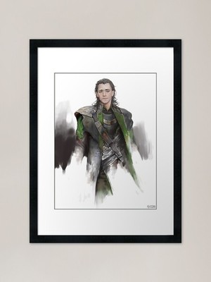 Loki Laufeyson Gerahmter Kunstdruck Gerahmtes Wandbild Poster Leinwanddruck Bild