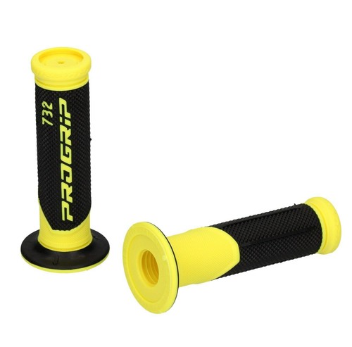 Poignées de guidon, revêtement côtés fermés, PROGRIP 732, 125 mm