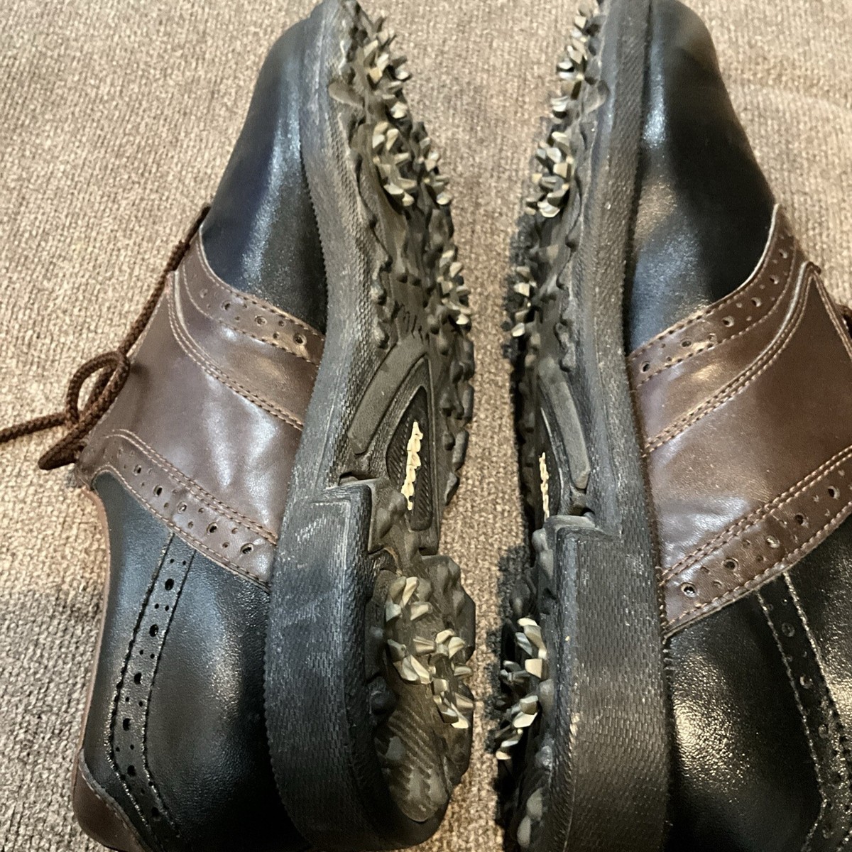 FootJoy GreenJoys Golf Shoes 45575 Golfing Black Brown Size 8.5 Medium Width FootJoy GreenJoys Golf Shoes 45575 Golfing | Mercari main image 3