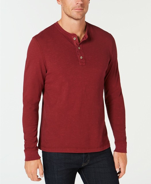 dark red henley