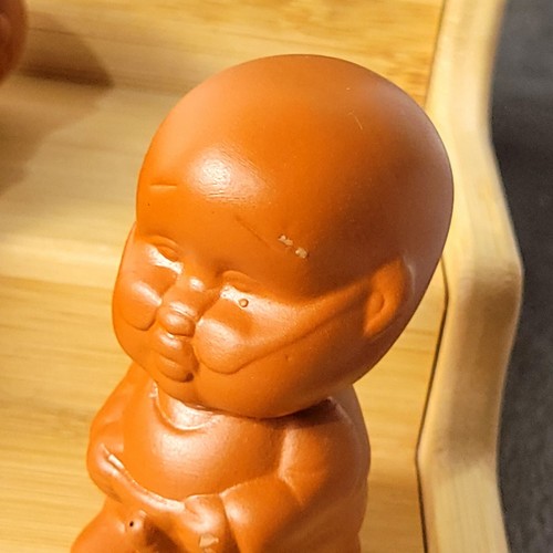 4 Stck. Menge kleiner Mönch Tee Haustiere chinesischer Ton Terrakotta Keramik JUNGE Figuren - Bild 10 von 10