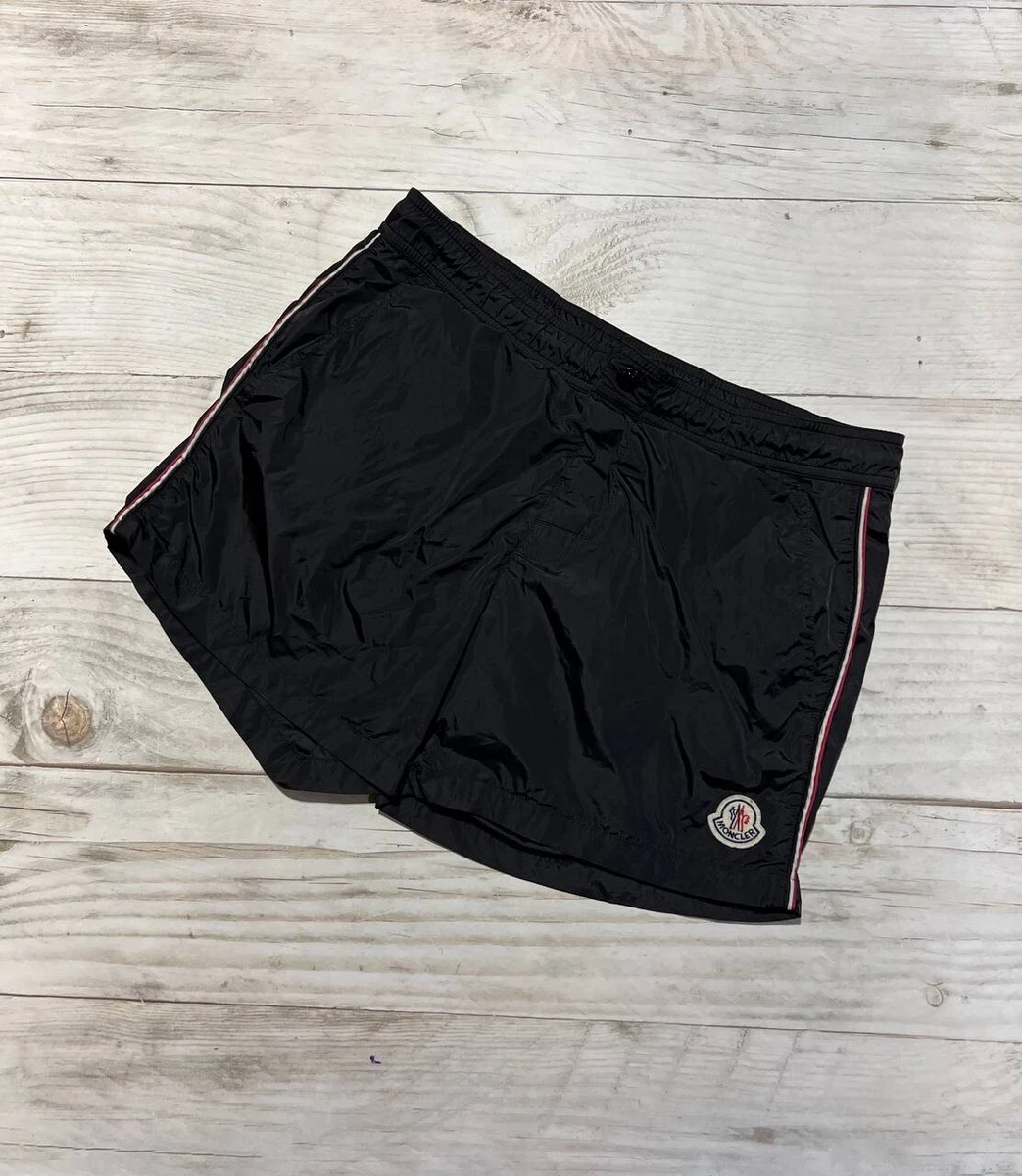 Moncler Boxer Mare Nylon Shorts Swim Logo Black Luxury eBay