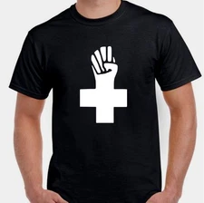 Anarchy black cross anarchist anti government  T shirt 