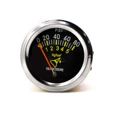 2" 52mm Universal Mechanical Auto Car Oil Press Pressure Gauge Meter 0-80 PSI