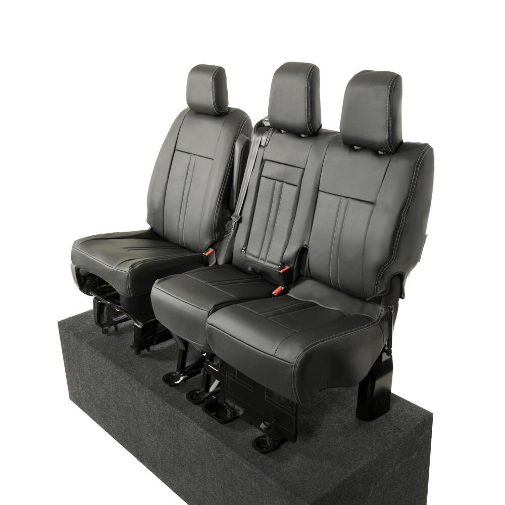 VAUXHALL VIVARO SEAT COVERS FRONT LEATHERETTE TAILORED (ALL YEARS ALL