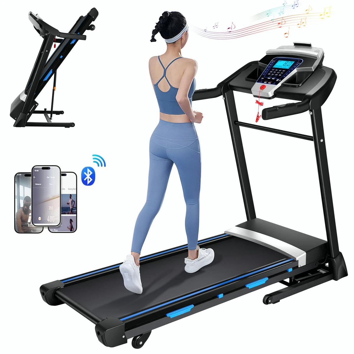 3.25HP Treadmill with Incline Folding Electric Running Machine 300