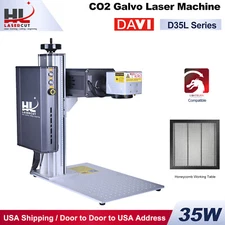 35W CO2 Laser Marking Machine Marker Engraver 3X beam Expander Light Spot Galvo