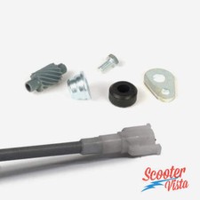 Vespa PX PE Disc Brake Speedo Refurb Set and Speedo Cable