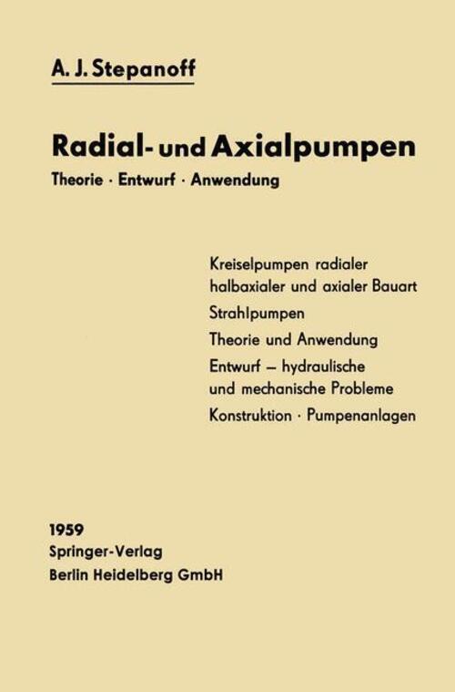 Thumbnail - Radial- Und Axialpumpen Theorie, Entwurf, Anwendung Alexander