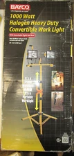 BAYCO HEAVY DUTY CONVERTIBLE WORKLIGHT TRIPOD 1000 WATT HALOGEN LIGHT SL-1005