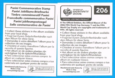Panini: FIFA WM 2006 Deutschland · Album Sticker 00-206
