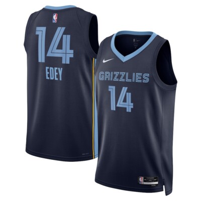 ナイキ Memphis Grizzlies ユニフォーム NIKE NBA Memphis Grizzlies Zach Edey #14 Nike Men's Navy NBA Swingman