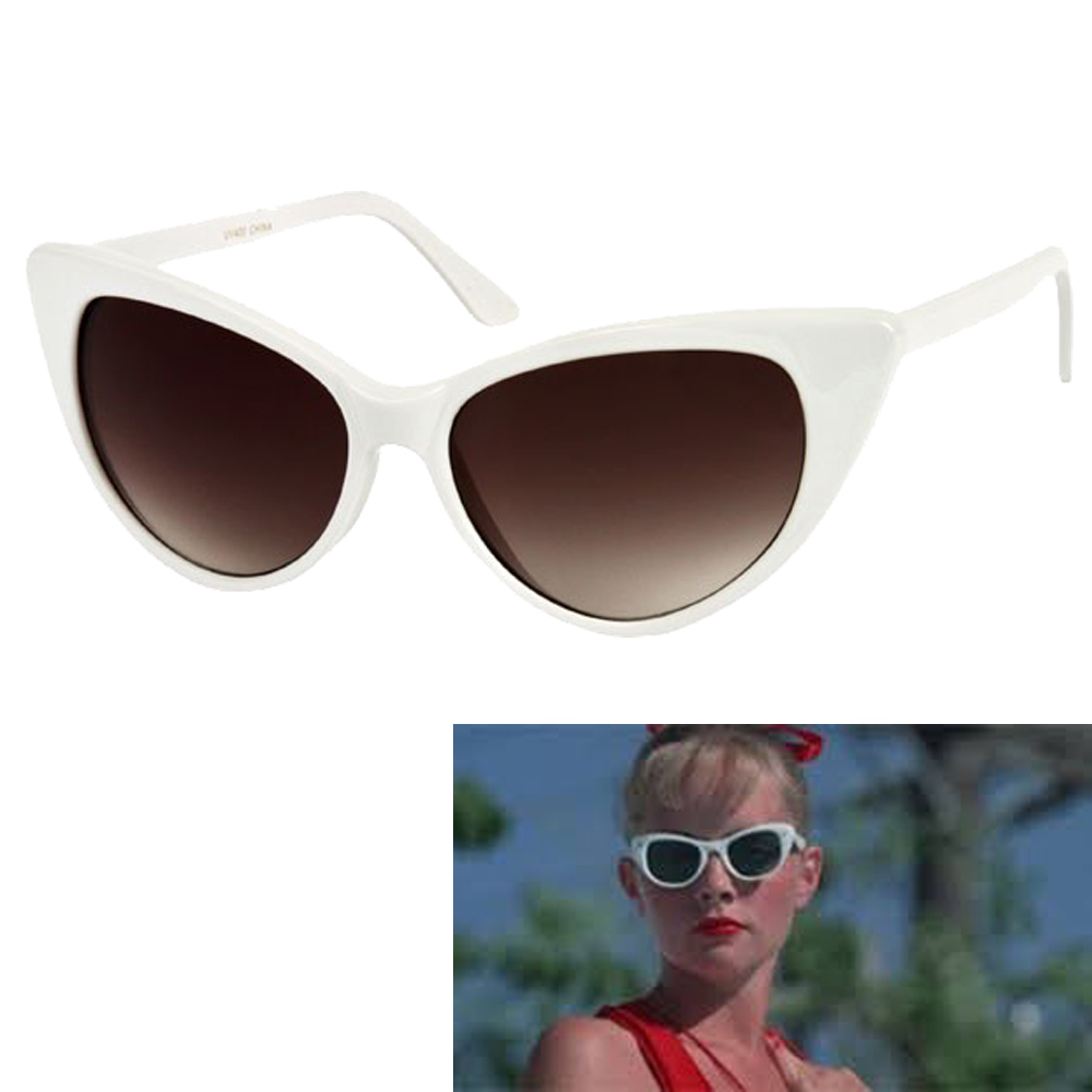 ✨Women\'s White Trendy Polarized Retro Cateye Shades with Protection Sunglasses Amazon.com: mosanana Retro Vintage Trendy Cat Eye Sunglasses  main image 3