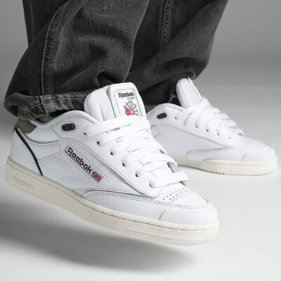 Reebok Club C Bulc Men s Sneakers White Athletic Shoe Leather Footwear #937