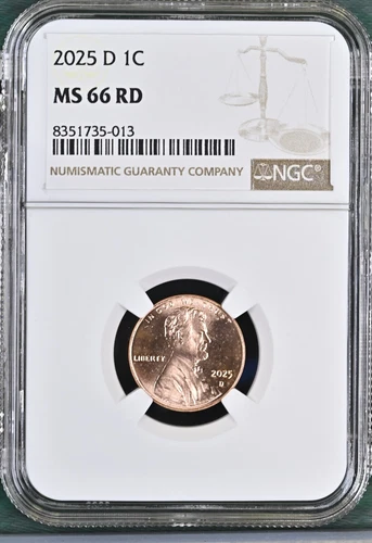 2025-D LINCOLN UNION SHIELD CENT PENNY NGC MS66RD BU UNC DETAILED COIN #C