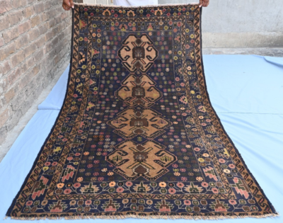 #ad #ad Hand knotted Tribal Oriental Vintage Rug. Traditional Geometric 6#x27;6x3#x27;5 ft $399.00