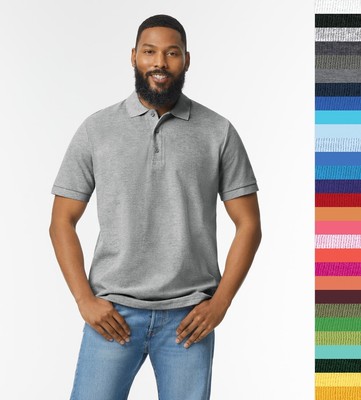 10er Pack Gildan Herren Piqué Poloshirt Baumwolle 18 Farben - Premium Double 858
