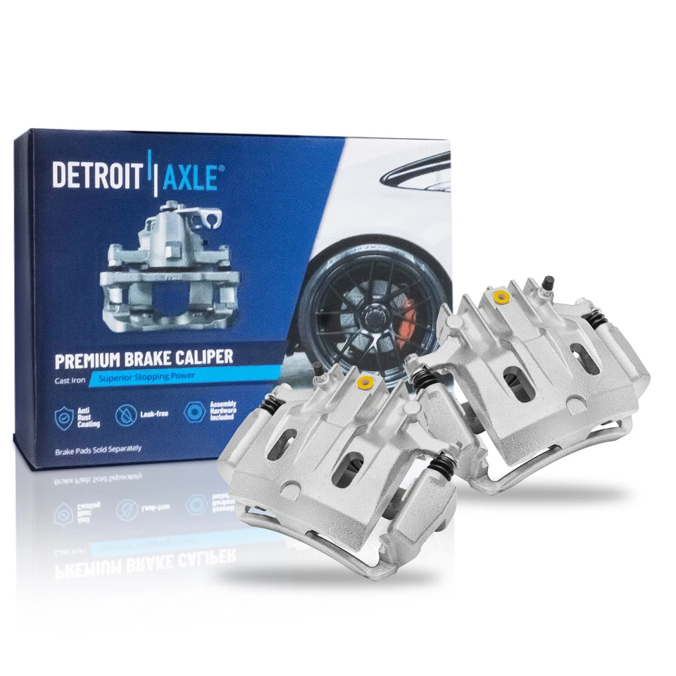 Rear Disc Rotors + Brake Calipers & Brake Pads for 2000-2004 Ford F-250 F-350 SD - Image 4 of 4