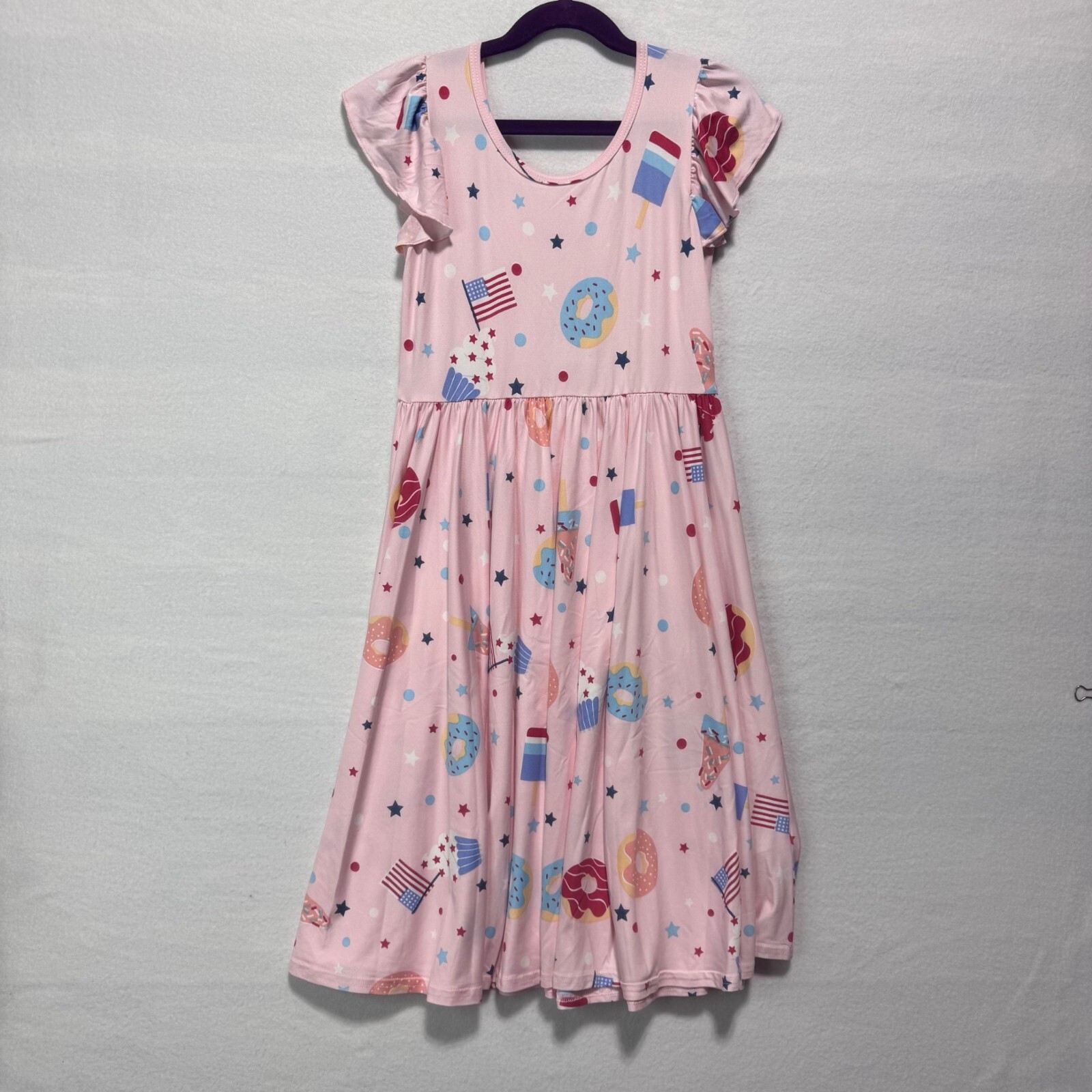 Girls Size 8/10 Short Sleeve Dot Dot Smile Dress NWT